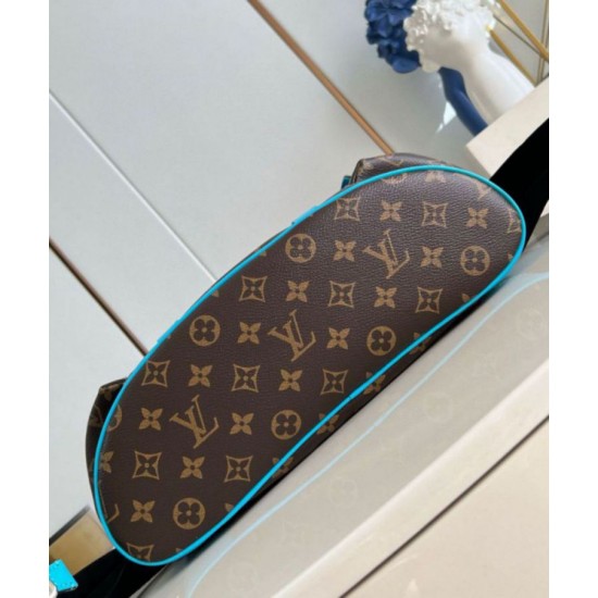 Miglior Falso Zaino Louis Vuitton Christopher MM Zaino Monogram Macassar Canvas M12729 Economiche Premium