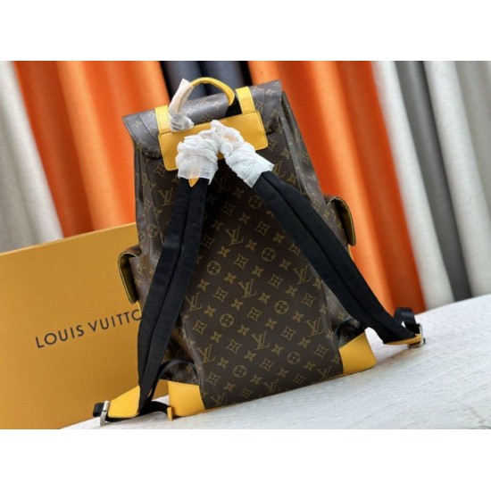 Replica perfetta Zaino Louis Vuitton Christopher MM Monogram Macassar Canvas M13202 Imitazione Outlet Online