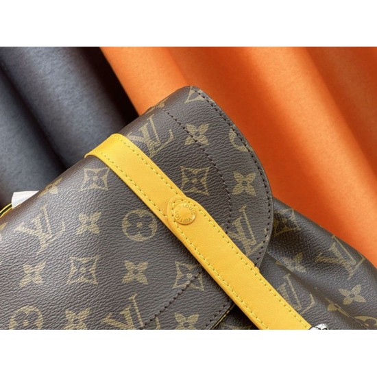 Replica perfetta Zaino Louis Vuitton Christopher MM Monogram Macassar Canvas M13202 Imitazione Outlet Online