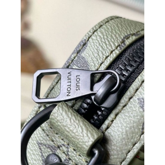 Miglior Falso Borsa a tracolla Louis Vuitton Trio Tela monogramma verde M23783 Economiche Premium
