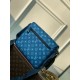 Perfette Qualità Repliche Borsa Louis Vuitton District PM Tela monogramma blu M23785 Imitazione
