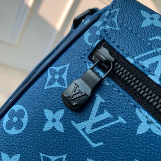 Perfette Qualità Repliche Borsa Louis Vuitton District PM Tela monogramma blu M23785 Imitazione