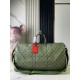 Replica perfetta Louis Vuitton Keepall Bandouliere 55 Borsa Tela Monogram Verde M23963 Imitazione Outlet Online