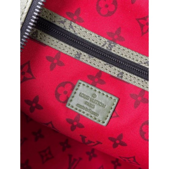 Replica perfetta Louis Vuitton Keepall Bandouliere 55 Borsa Tela Monogram Verde M23963 Imitazione Outlet Online