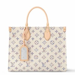 Replica perfetta Borsa Louis Vuitton OnTheGo MM Tessuto Monogram M24708 Imitazione Outlet Online