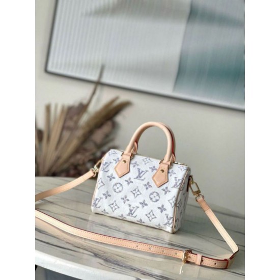 Replica perfetta Louis Vuitton Speedy Bandouliere 20 Borsa in tessuto monogramma M24709 Imitazione Outlet Online