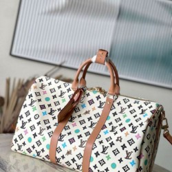 Replica perfetta Louis Vuitton Keepall Bandouliere 45 Borsa Tela Monogram Craggy M25233 Imitazione Outlet Online
