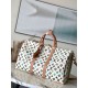 Replica perfetta Louis Vuitton Keepall Bandouliere 45 Borsa Tela Monogram Craggy M25233 Imitazione Outlet Online