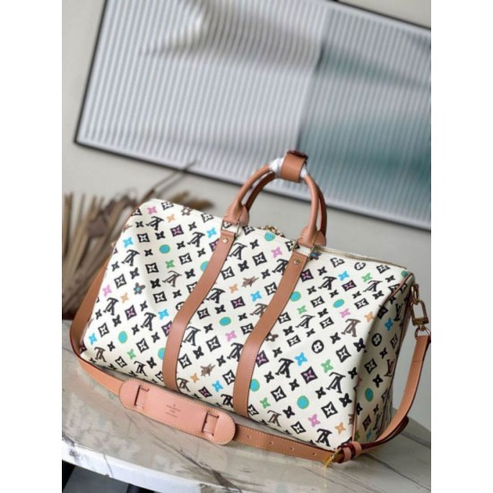 Replica perfetta Louis Vuitton Keepall Bandouliere 45 Borsa Tela Monogram Craggy M25233 Imitazione Outlet Online