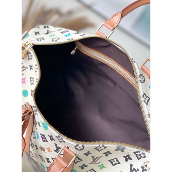 Replica perfetta Louis Vuitton Keepall Bandouliere 45 Borsa Tela Monogram Craggy M25233 Imitazione Outlet Online