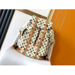 Replica perfetta Zaino Louis Vuitton Christopher MM Zaino Monogram Craggy Canvas M25240 Imitazione Outlet Online