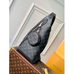 Migliore Repliche Borsa a tracolla Louis Vuitton Duo Monogram Eclipse Canvas M30936 Economiche Outlet Online
