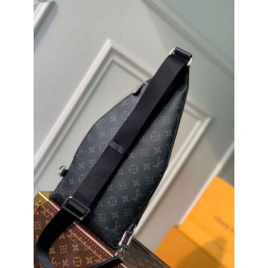 Migliore Repliche Borsa a tracolla Louis Vuitton Duo Monogram Eclipse Canvas M30936 Economiche Outlet Online