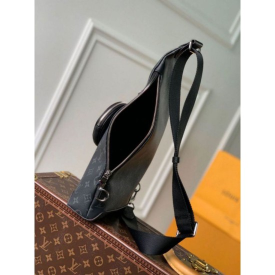 Migliore Repliche Borsa a tracolla Louis Vuitton Duo Monogram Eclipse Canvas M30936 Economiche Outlet Online