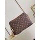 Replica perfetta Borsa a tracolla Louis Vuitton Trio Monogram Stripes Canvas M45965 Imitazione Outlet Online