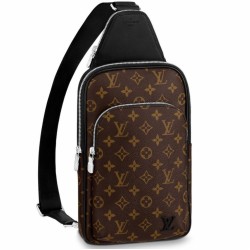 Miglior Falso Borsa a tracolla Louis Vuitton Avenue Monogram Macassar Canvas M46327 Economiche Premium