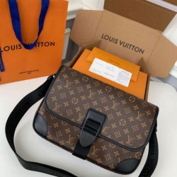 Perfette Qualità Repliche Louis Vuitton Archy Messenger MM Bag Monogram Macassar Canvas M46328 Imitazione