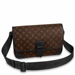 Perfette Qualità Repliche Louis Vuitton Archy Messenger MM Bag Monogram Macassar Canvas M46328 Imitazione