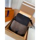 Perfette Qualità Repliche Louis Vuitton Archy Messenger MM Bag Monogram Macassar Canvas M46328 Imitazione