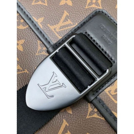 Perfette Qualità Repliche Louis Vuitton Archy Messenger MM Bag Monogram Macassar Canvas M46328 Imitazione