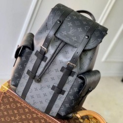 Replica perfetta Zaino Louis Vuitton Christopher PM Zaino Monogram Eclipse Canvas M46331 Imitazione Outlet Online