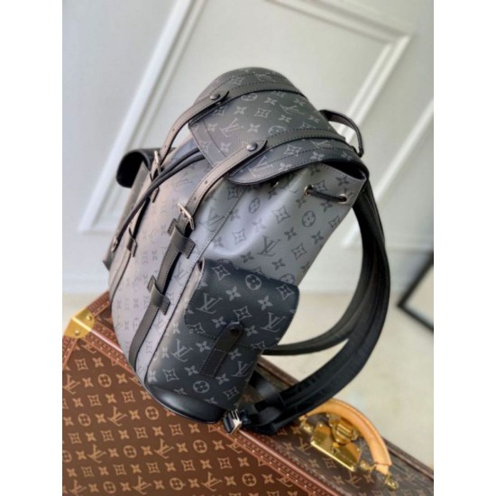 Replica perfetta Zaino Louis Vuitton Christopher PM Zaino Monogram Eclipse Canvas M46331 Imitazione Outlet Online