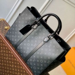Miglior Falso Louis Vuitton Sac Plat 24H Borsa Monogram Eclipse Canvas M46451 Economiche Premium