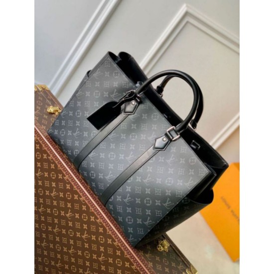 Miglior Falso Louis Vuitton Sac Plat 24H Borsa Monogram Eclipse Canvas M46451 Economiche Premium