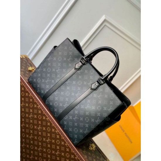 Miglior Falso Louis Vuitton Sac Plat 24H Borsa Monogram Eclipse Canvas M46451 Economiche Premium