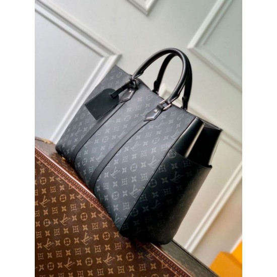 Miglior Falso Louis Vuitton Sac Plat 24H Borsa Monogram Eclipse Canvas M46451 Economiche Premium