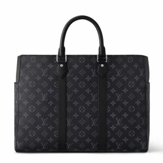 Miglior Falso Louis Vuitton Sac Plat 24H Borsa Monogram Eclipse Canvas M46451 Economiche Premium