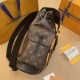 Replica perfetta Zaino Louis Vuitton Christopher MM Monogramma Tela Macassar M46686 Imitazione Outlet Online