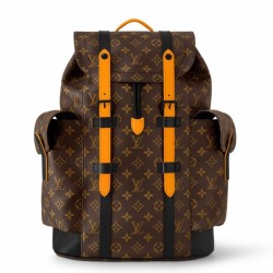 Replica perfetta Zaino Louis Vuitton Christopher MM Monogramma Tela Macassar M46686 Imitazione Outlet Online