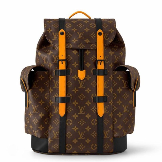 Replica perfetta Zaino Louis Vuitton Christopher MM Monogramma Tela Macassar M46686 Imitazione Outlet Online