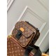 Replica perfetta Borsa a tracolla Louis Vuitton S-Lock Monogram Tela Macassar M46688 Imitazione Outlet Online