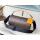 Replica perfetta Polochon morbido Louis Vuitton MM Borsa Monogram Macassar Canvas M46691 Imitazione Outlet Online