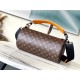 Replica perfetta Polochon morbido Louis Vuitton MM Borsa Monogram Macassar Canvas M46691 Imitazione Outlet Online