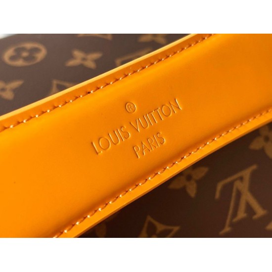 Replica perfetta Polochon morbido Louis Vuitton MM Borsa Monogram Macassar Canvas M46691 Imitazione Outlet Online