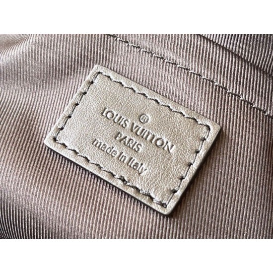 Replica perfetta Polochon morbido Louis Vuitton MM Borsa Monogram Macassar Canvas M46691 Imitazione Outlet Online