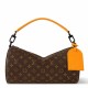Replica perfetta Polochon morbido Louis Vuitton MM Borsa Monogram Macassar Canvas M46691 Imitazione Outlet Online