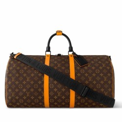 Miglior Falso Louis Vuitton Keepall Bandouliere 55 Borsa Monogram Macassar Canvas M46702 Economiche Premium