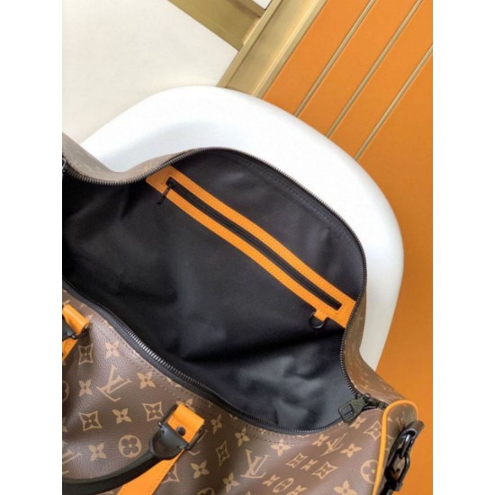 Miglior Falso Louis Vuitton Keepall Bandouliere 55 Borsa Monogram Macassar Canvas M46702 Economiche Premium