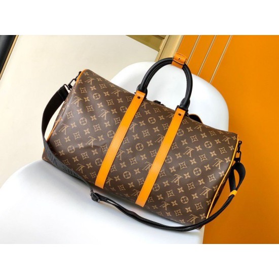 Migliore Repliche Louis Vuitton Keepall Bandouliere 45 Borsa Tela Monogram Macassar M46703 Economiche Outlet Online