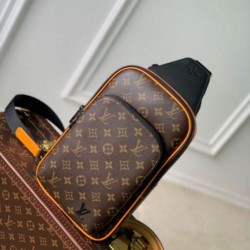 Migliore Repliche Borsa a tracolla Louis Vuitton Avenue NM Monogram Macassar Canvas M46718 Economiche Outlet Online