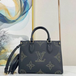 Migliore Repliche Louis Vuitton OnTheGo PM Bag con borchie M46733 Economiche Outlet Online