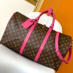 Perfette Qualità Repliche Louis Vuitton Keepall Bandouliere 50 Borsa Monogram Macassar Canvas M46773 Imitazione