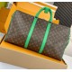 Replica perfetta Louis Vuitton Keepall Bandouliere 50 Borsa Tela Monogram Macassar M46774 Imitazione Outlet Online