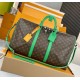 Replica perfetta Louis Vuitton Keepall Bandouliere 50 Borsa Tela Monogram Macassar M46774 Imitazione Outlet Online