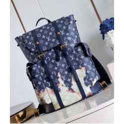 Miglior Falso Zaino Louis Vuitton Christopher MM Zaino Monogram Bleach Canvas M46805 Economiche Premium
