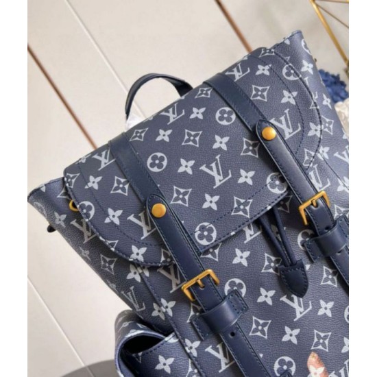 Miglior Falso Zaino Louis Vuitton Christopher MM Zaino Monogram Bleach Canvas M46805 Economiche Premium